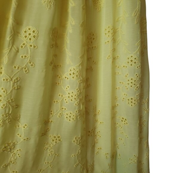 Alice + Olivia Yellow Eyelet Maxi Dress - Picture 15 of 16